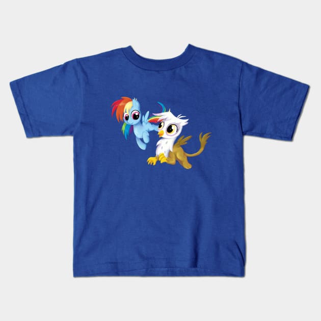 My Little Pony - Filly Rainbow Dash and Gilda Kids T-Shirt by Kaiserin